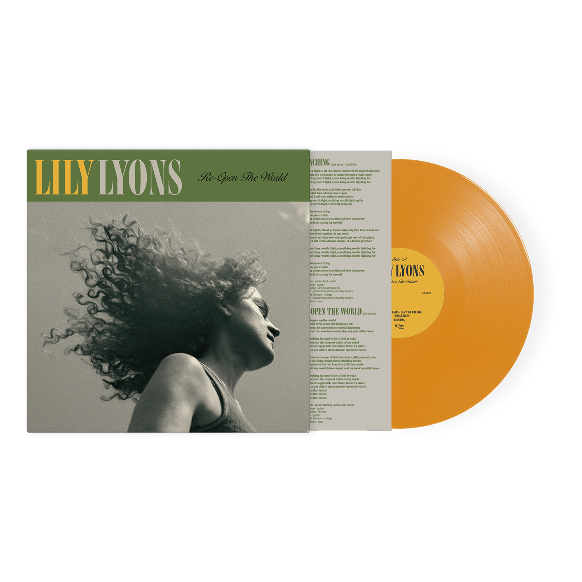 Lily Lyons - Re-Open the World: Limited Orange Vinyl